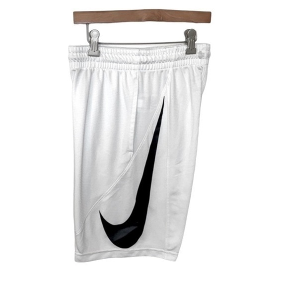 Nike Pants - NIKE | Women’s White NIKE Athletic Shorts with Black Swoosh Logo Size Small